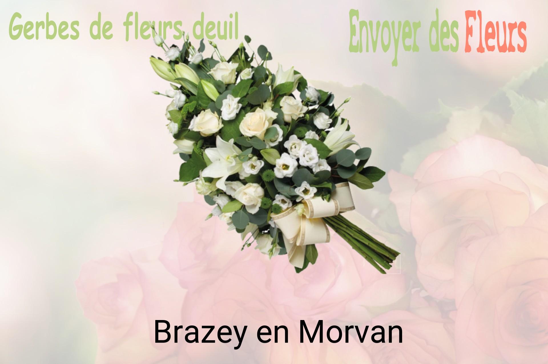Gerbe de fleurs de deuil livrée à Brazey-en-Morvan